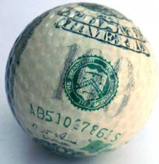 100 Dollar Golf Ball